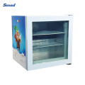 Smad OEM 55L Hot Wall Condenser Mini Showcase for Commercial Use with Light Box